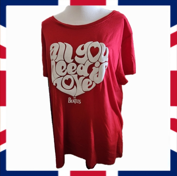 The Beatles Tops - NWOT♀️THE BEATLES Song Title Women's XXL Tee